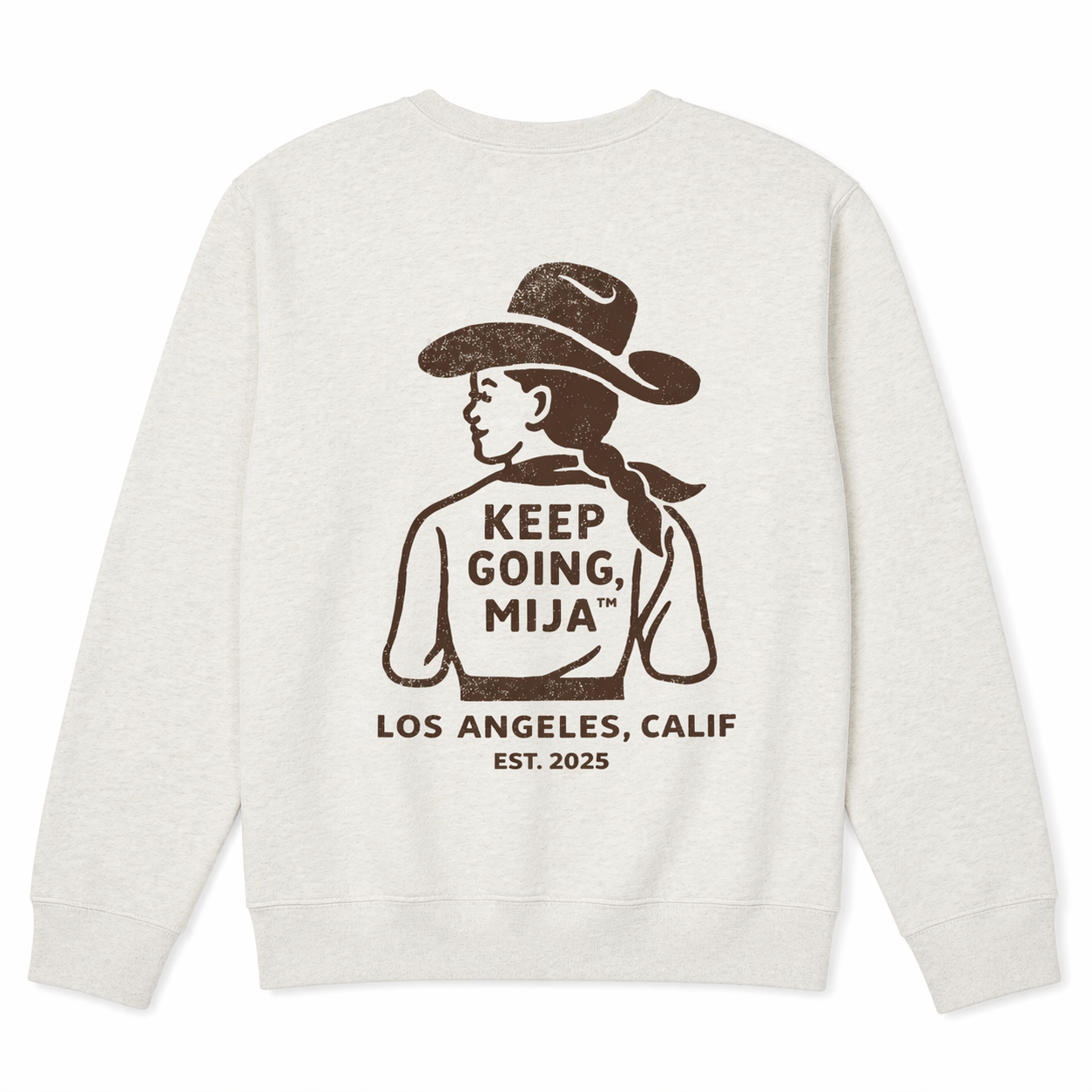 Keep Going, Mija™ Classic Crewneck Sweatshirt – Vintage Western Graphic