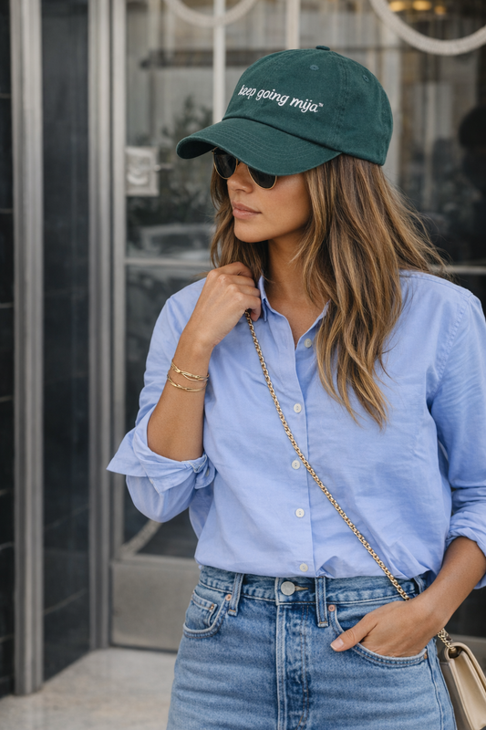 Keep Going, Mija™ Classic Dad Hat – Forest Green