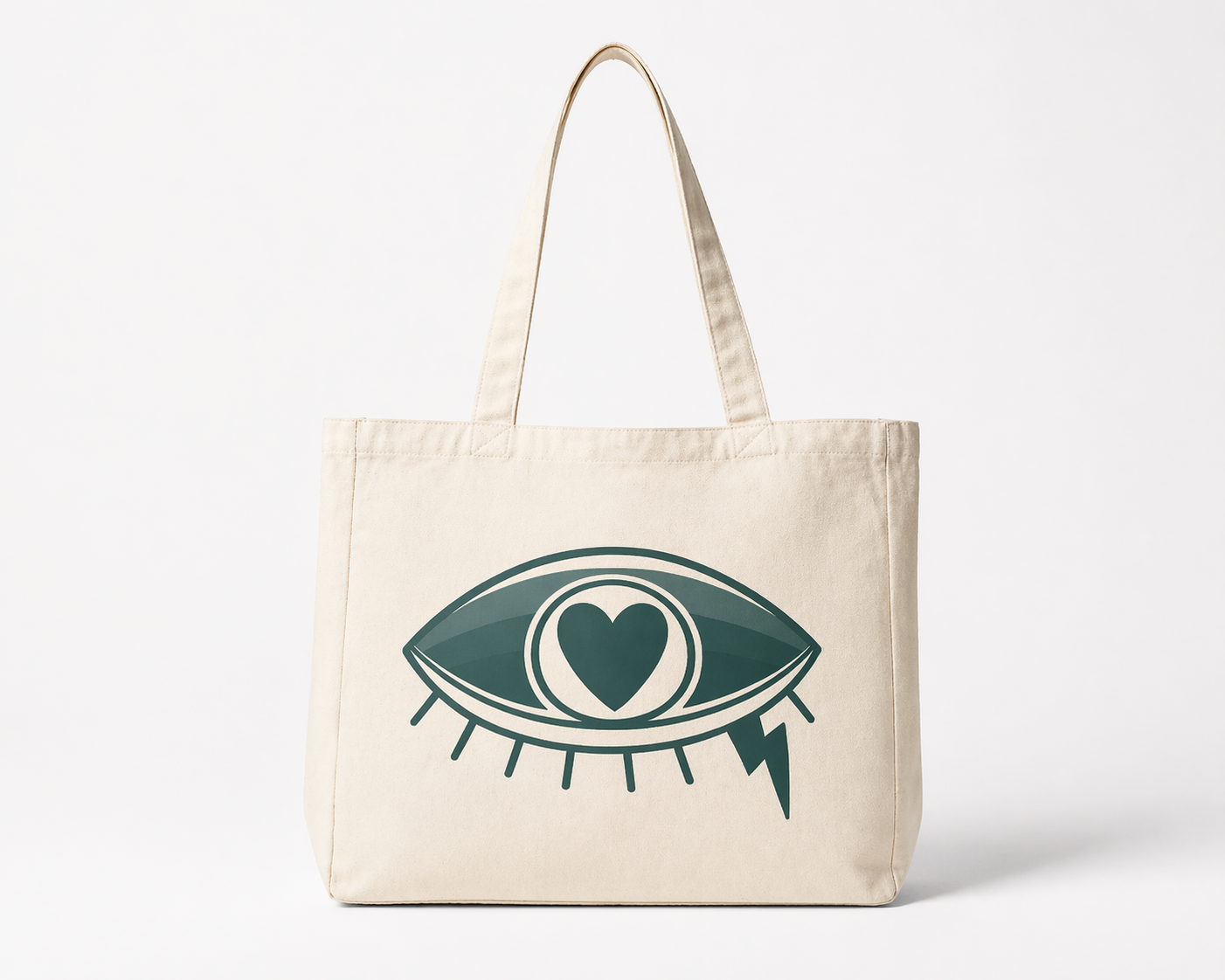Keep Going, Mija™ Oversized Canvas Tote – Double-Sided Graphic