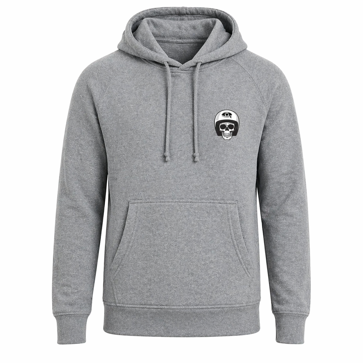 Keep Going, Mija™ Pullover Oversized Hoodie — Vintage Moto Skull